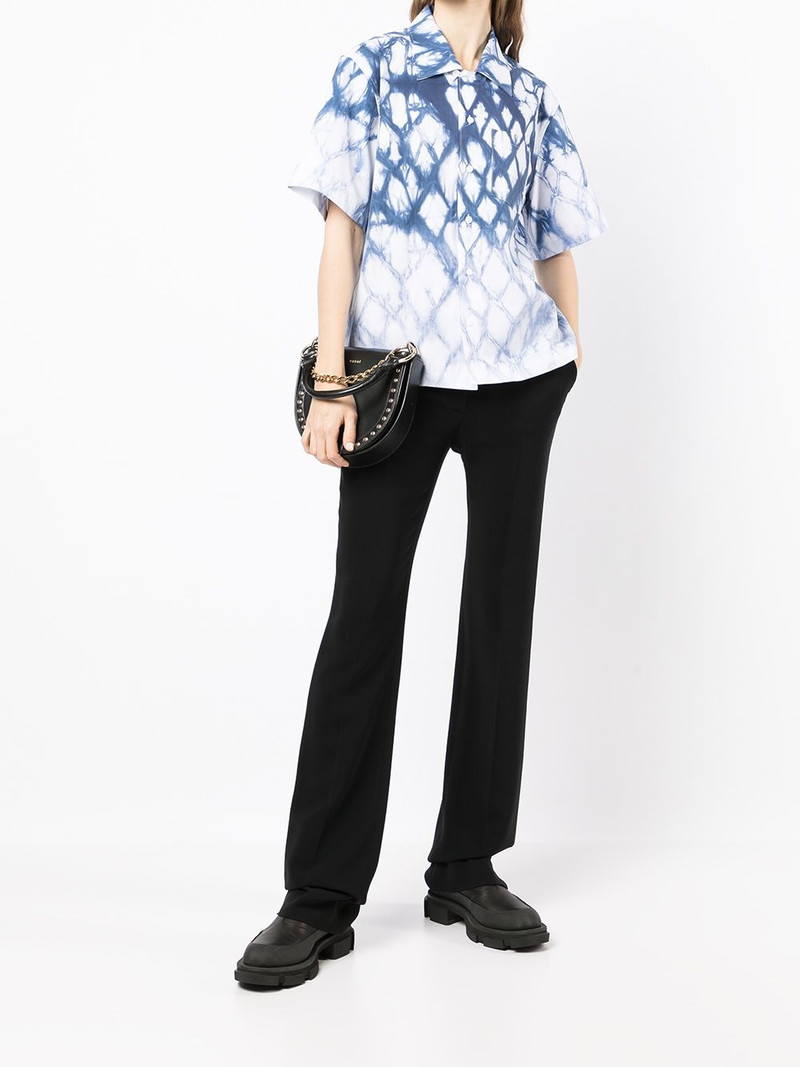 Dion Lee Shibori short-sleeve shirt outlook