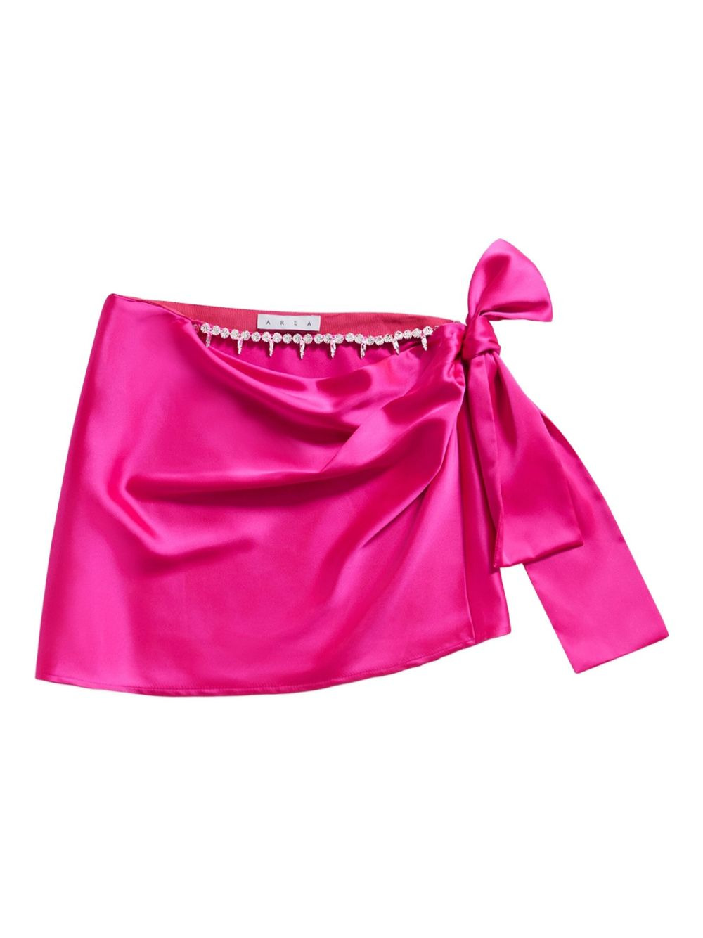 crystal-embellished bow-detail mini skirt - 1