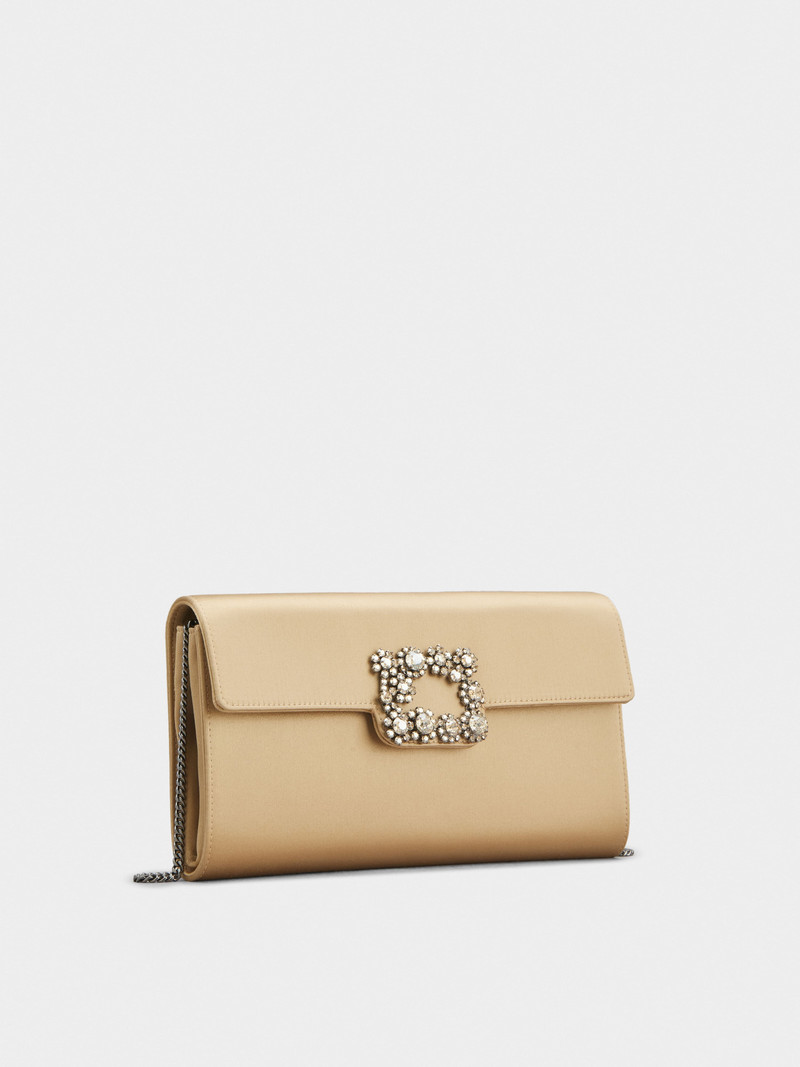 Roger Vivier Efflorescence Clutch in satin outlook