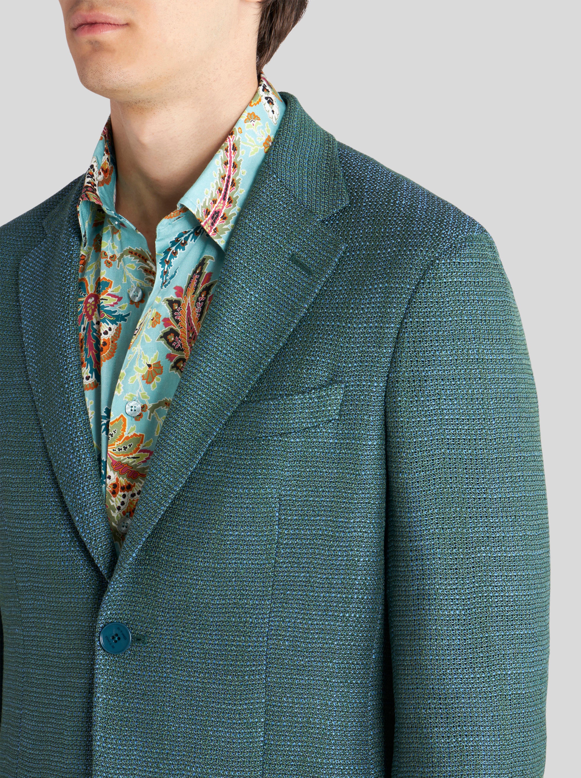 TAILORED WOOL AND SILK JACKET - 2