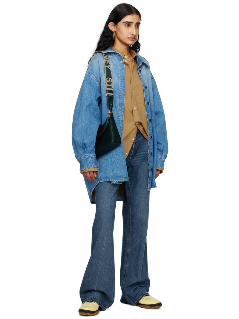 Stella McCartney Yellow S-Wave Sport Mesh Paneled Sneakers outlook