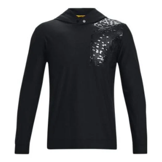 Under Armour Curry Hooded Golf Shirt 'Black' 1373680-001 - 1
