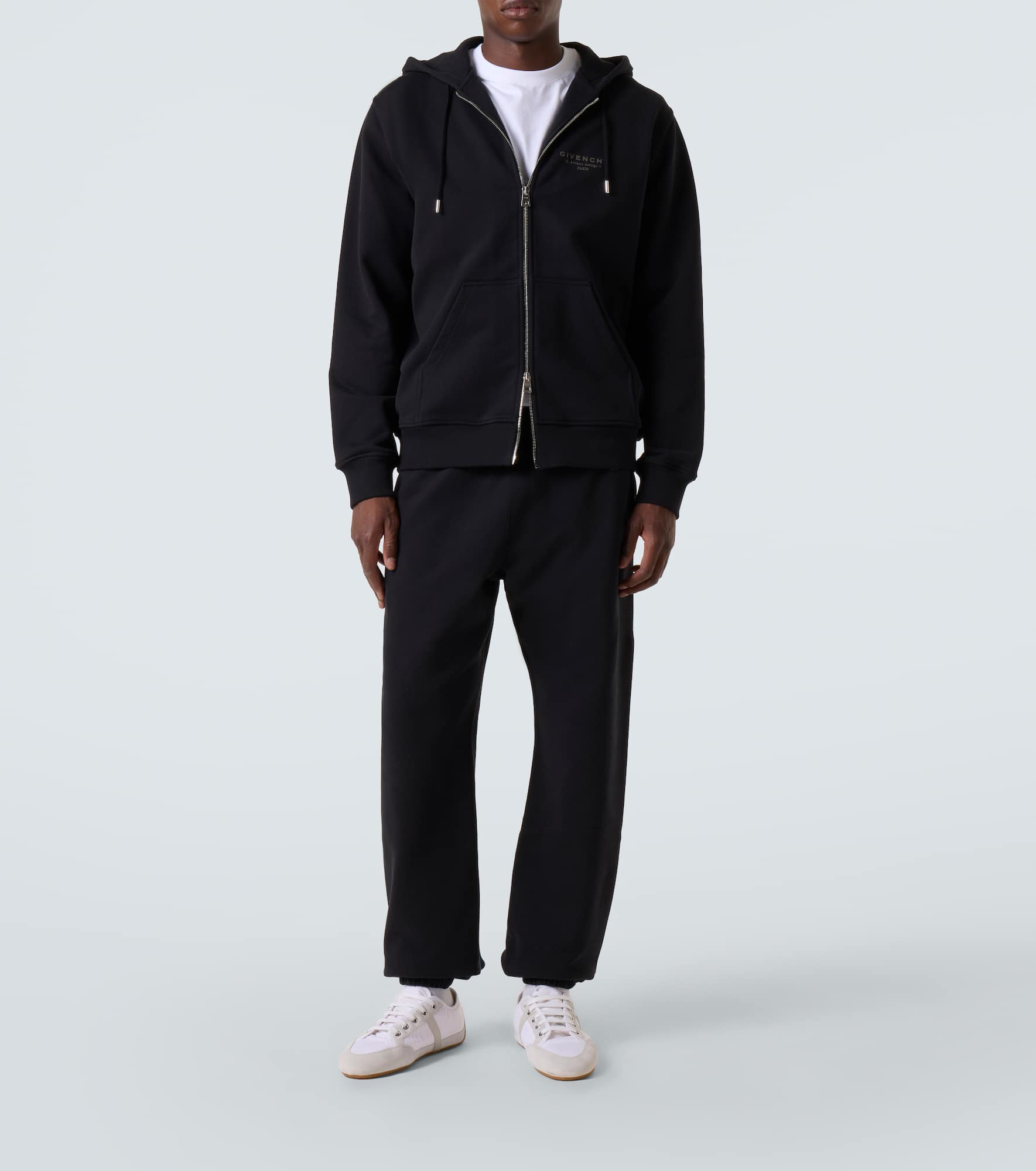 Slim suede-trimmed sneakers - 2