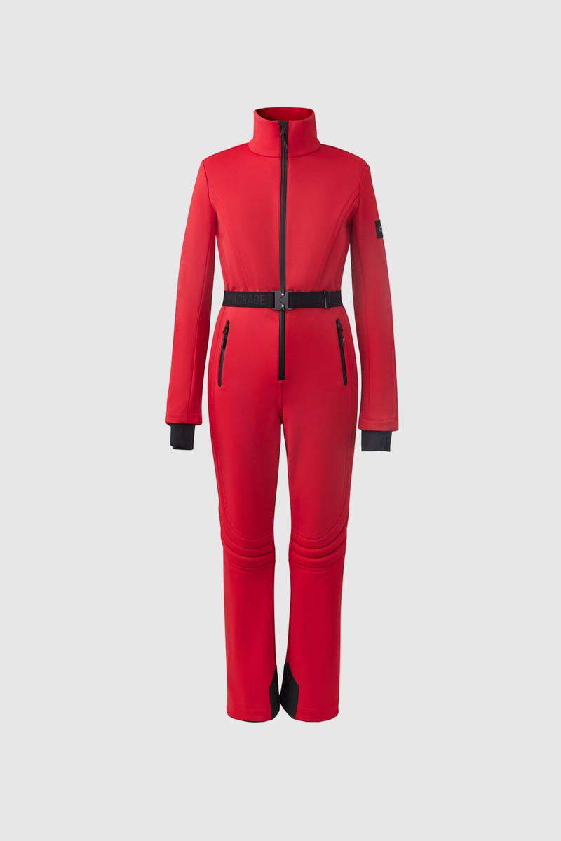 SHAWNA Techno fleece ski suit with articulated sleeves and knees 1