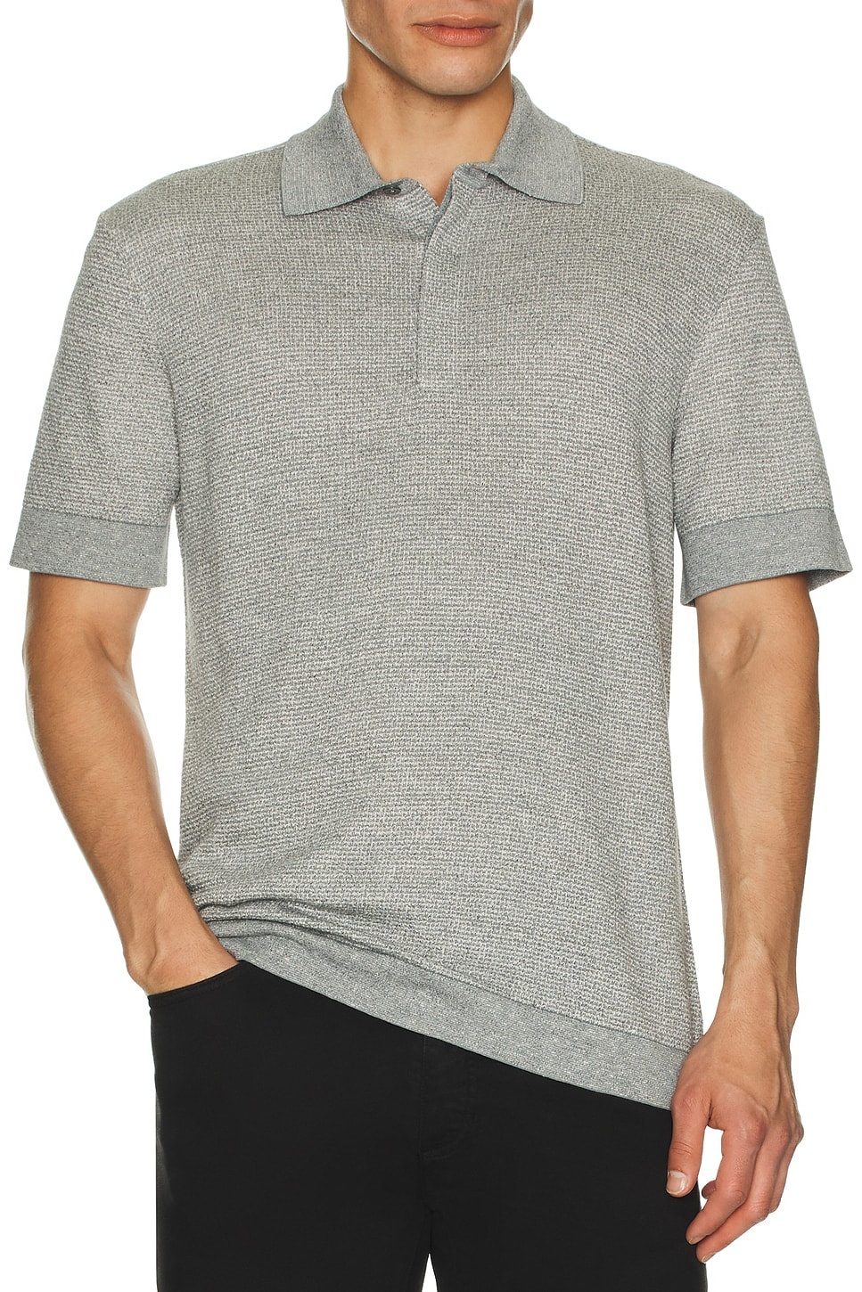 Cotton Linen And Silk Polo - 3