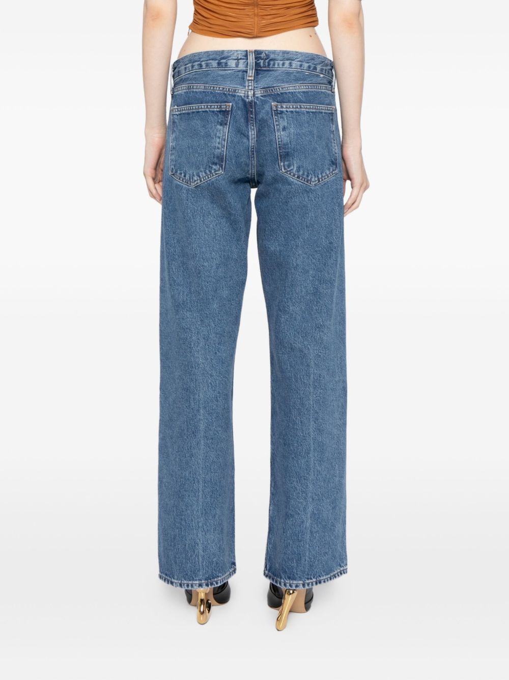 low-rise loose jeans - 4