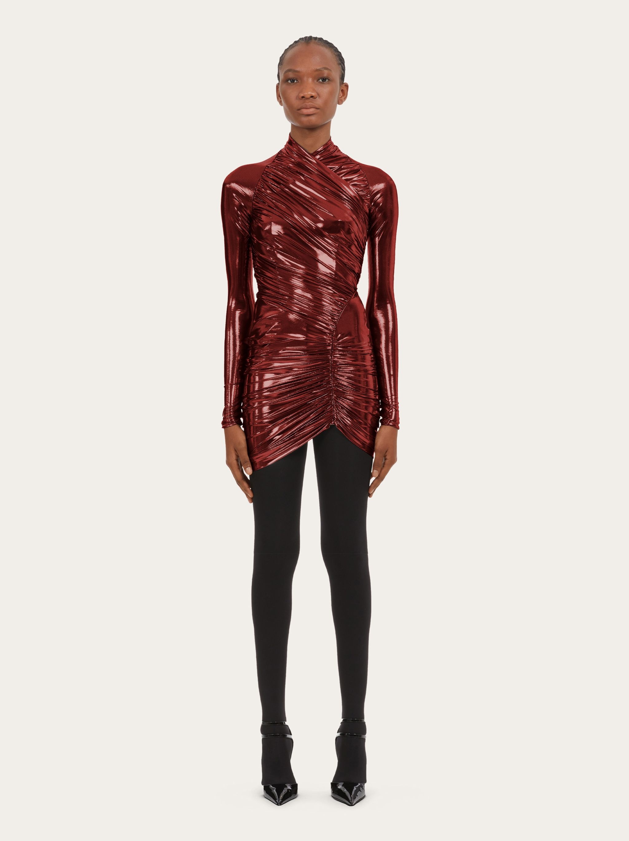 Mini drape dress - 5