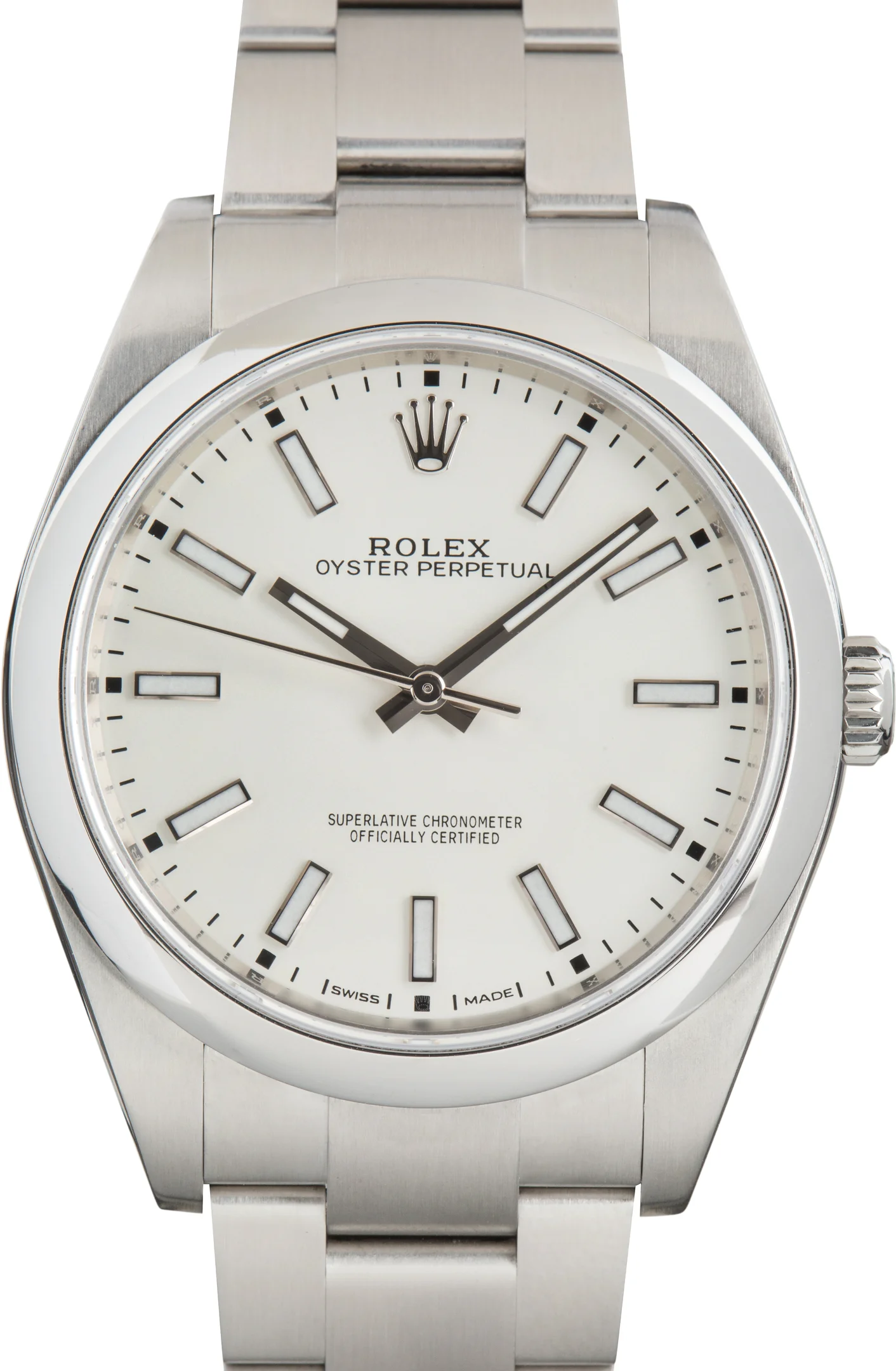 Used Rolex Oyster Perpetual Ref 114300 White Dial - 1