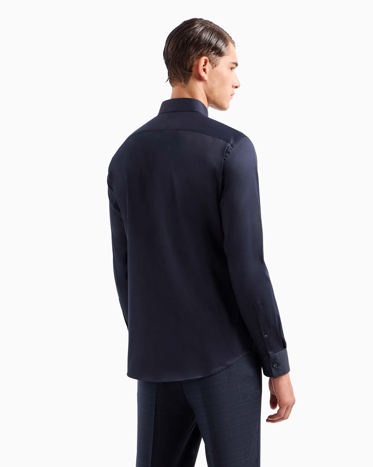 Lightweight comfortable satin slim-fit shirt - 3