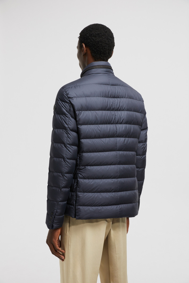 Carrelet Leather-Trimmed Down Blazer 5