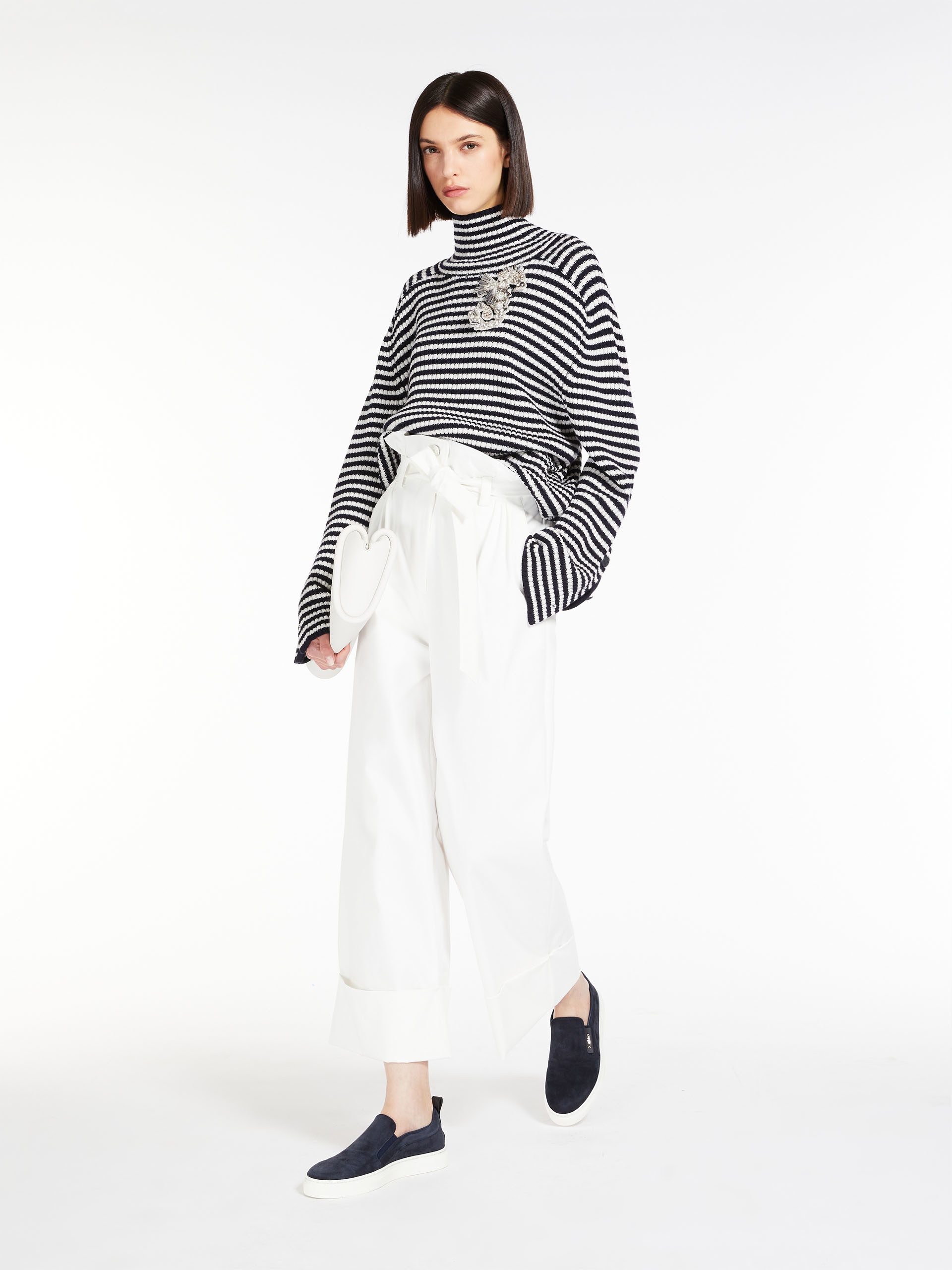 NIGELLA Cotton gabardine trousers - 2