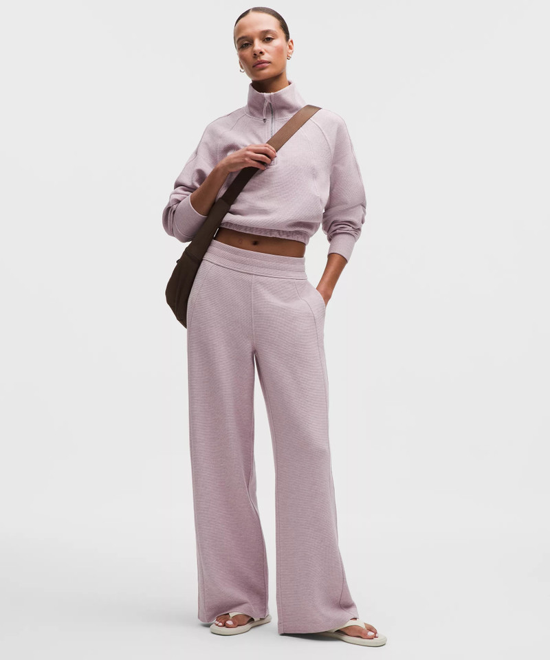 Scuba Mid-Rise Wide-Leg Pant *Waffle 1