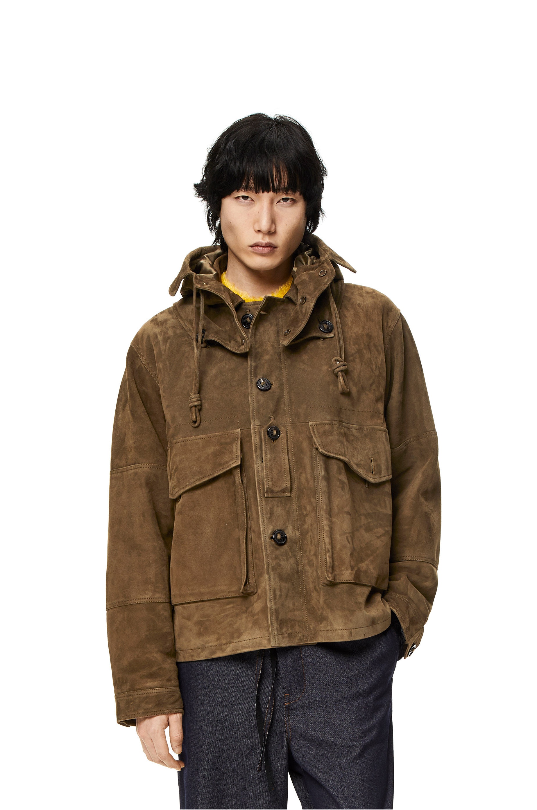 Parachute jacket in suede - 3