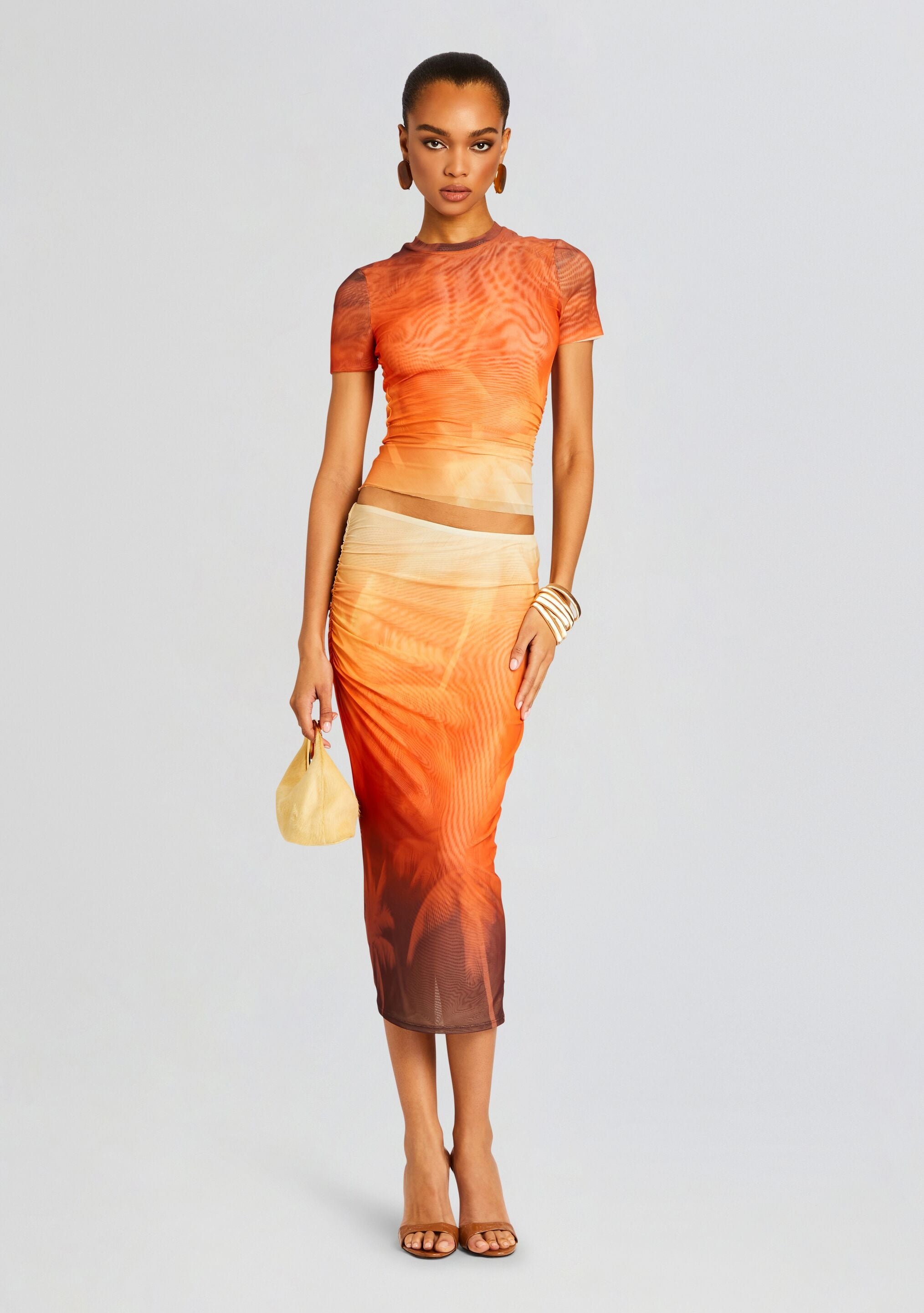 NIA MESH MIDI SKIRT - 2