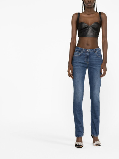 Dolce & Gabbana washed-denim skinny jeans outlook