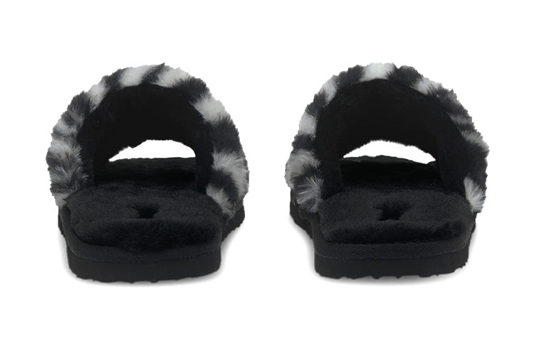 (WMNS) PUMA Fluff Slide 'Wild - Black' 385276-01 - 5