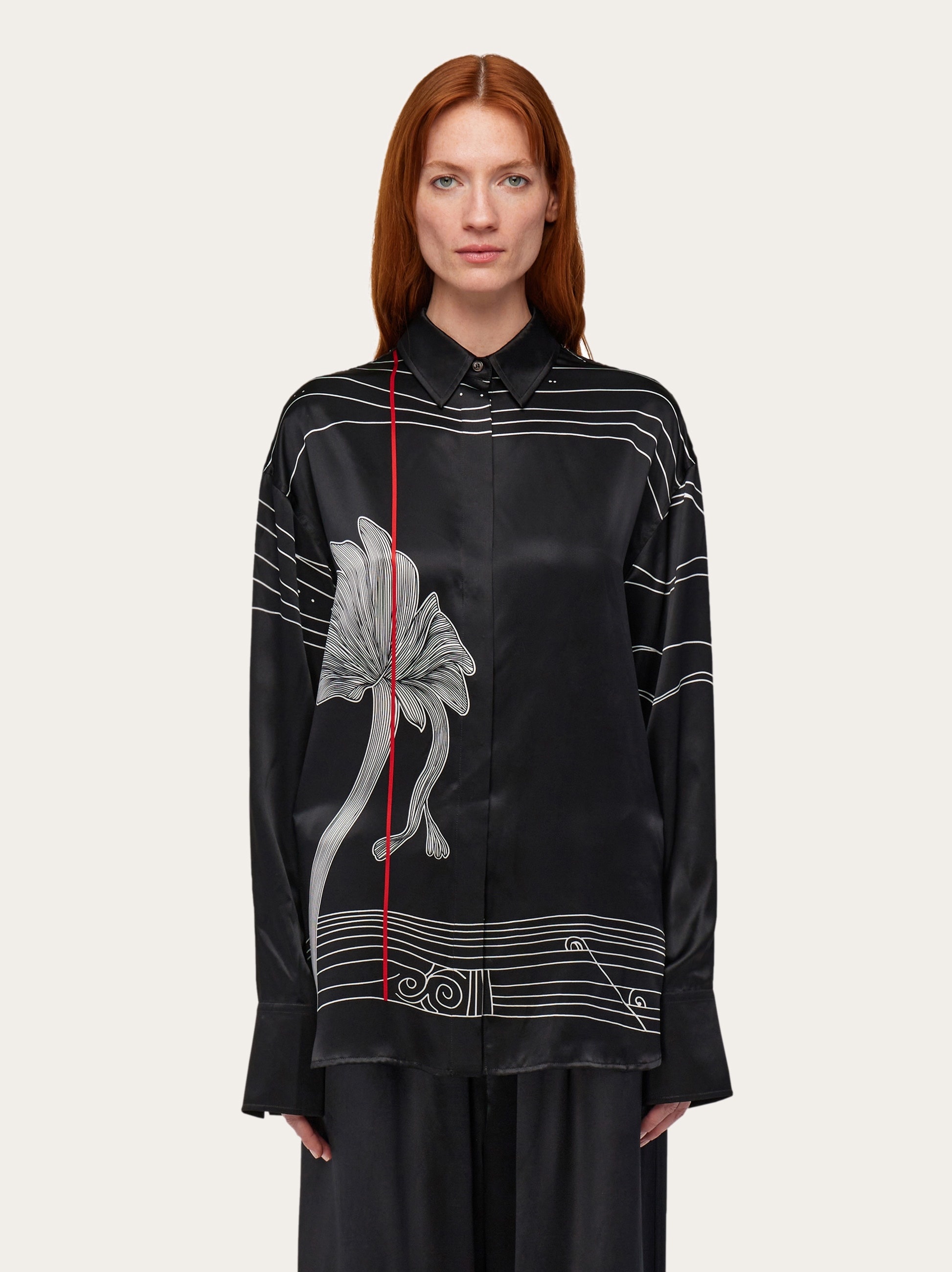 Printed silk shirt - 2