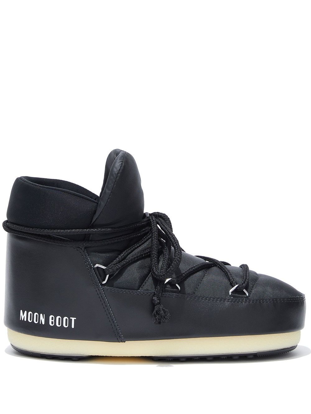 logo-print padded ankle boots - 1