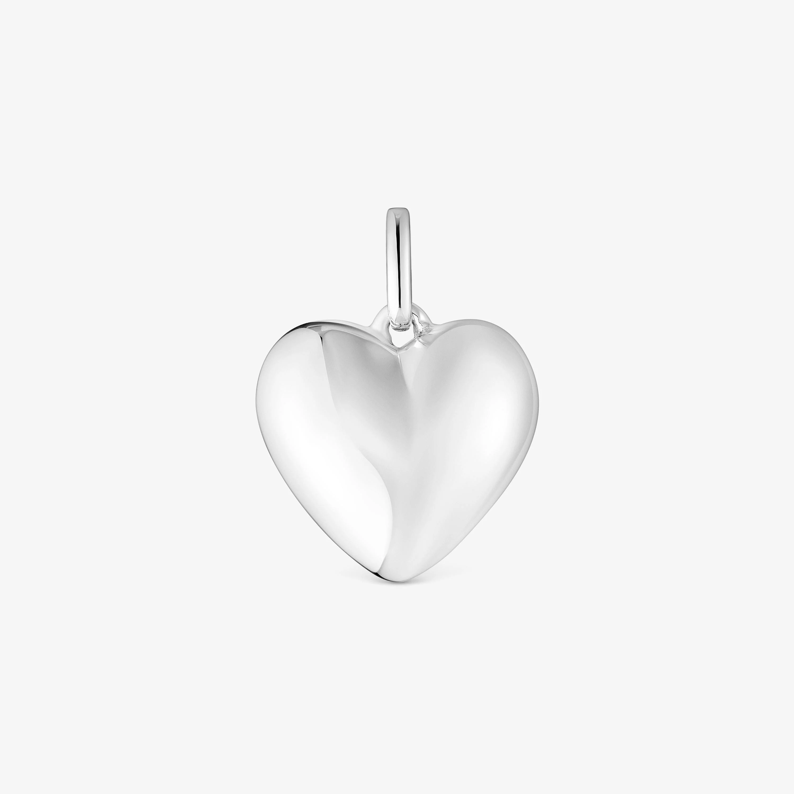 Small silver heart motif Pendant Garden of Love - 1