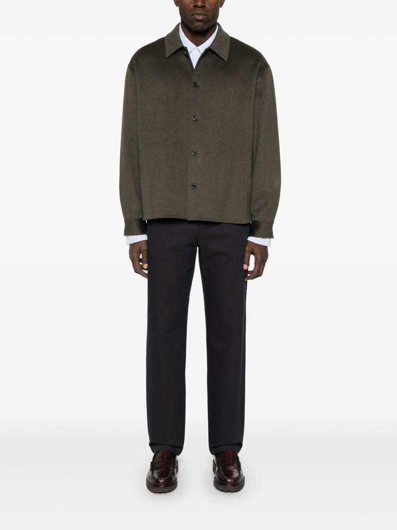 Vince piqué-weave cotton shirt outlook