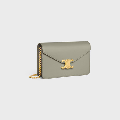 CELINE WALLET ON CHAIN MARGO in Shiny calfskin outlook