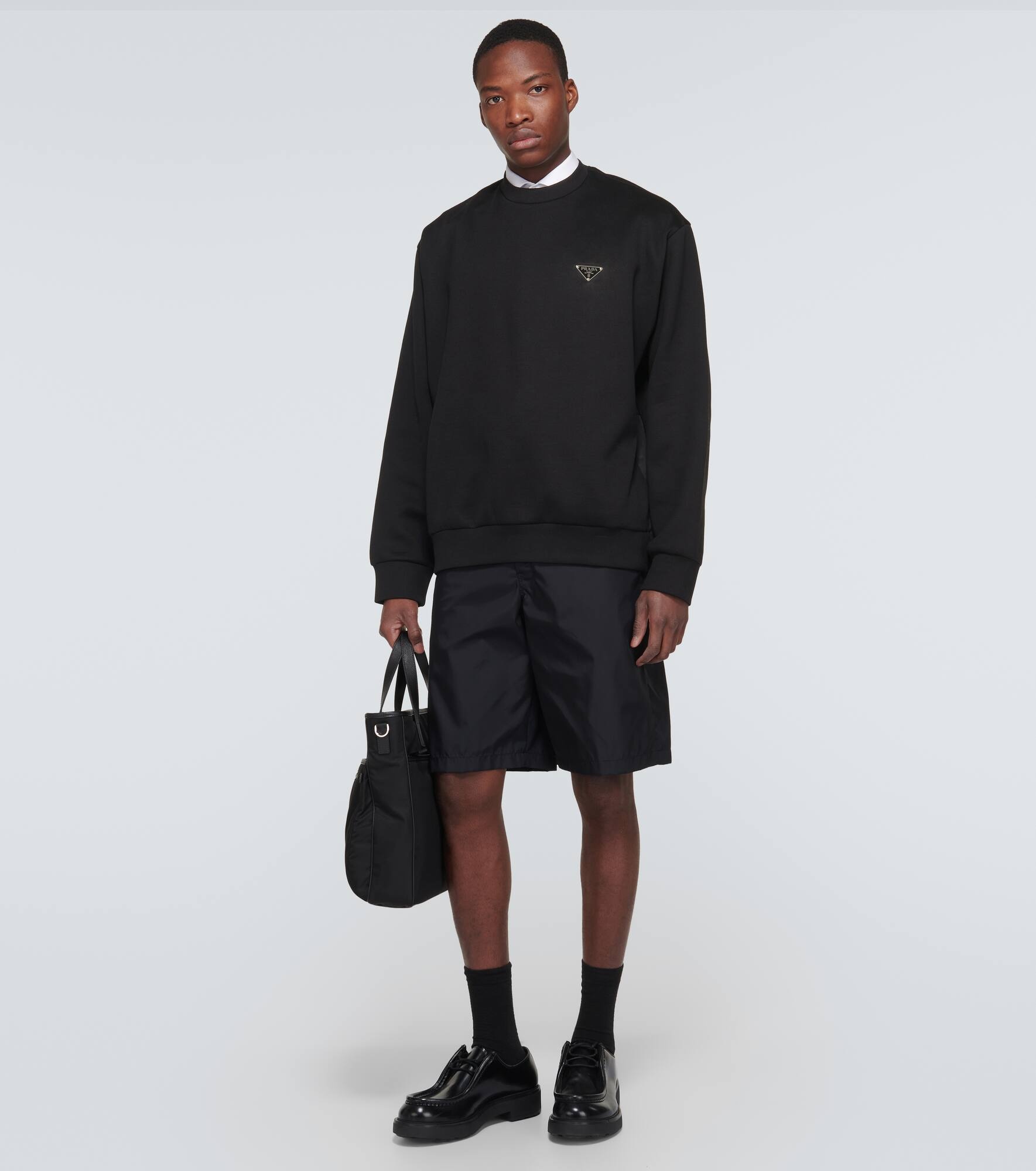 Logo cotton-blend sweatshirt - 2