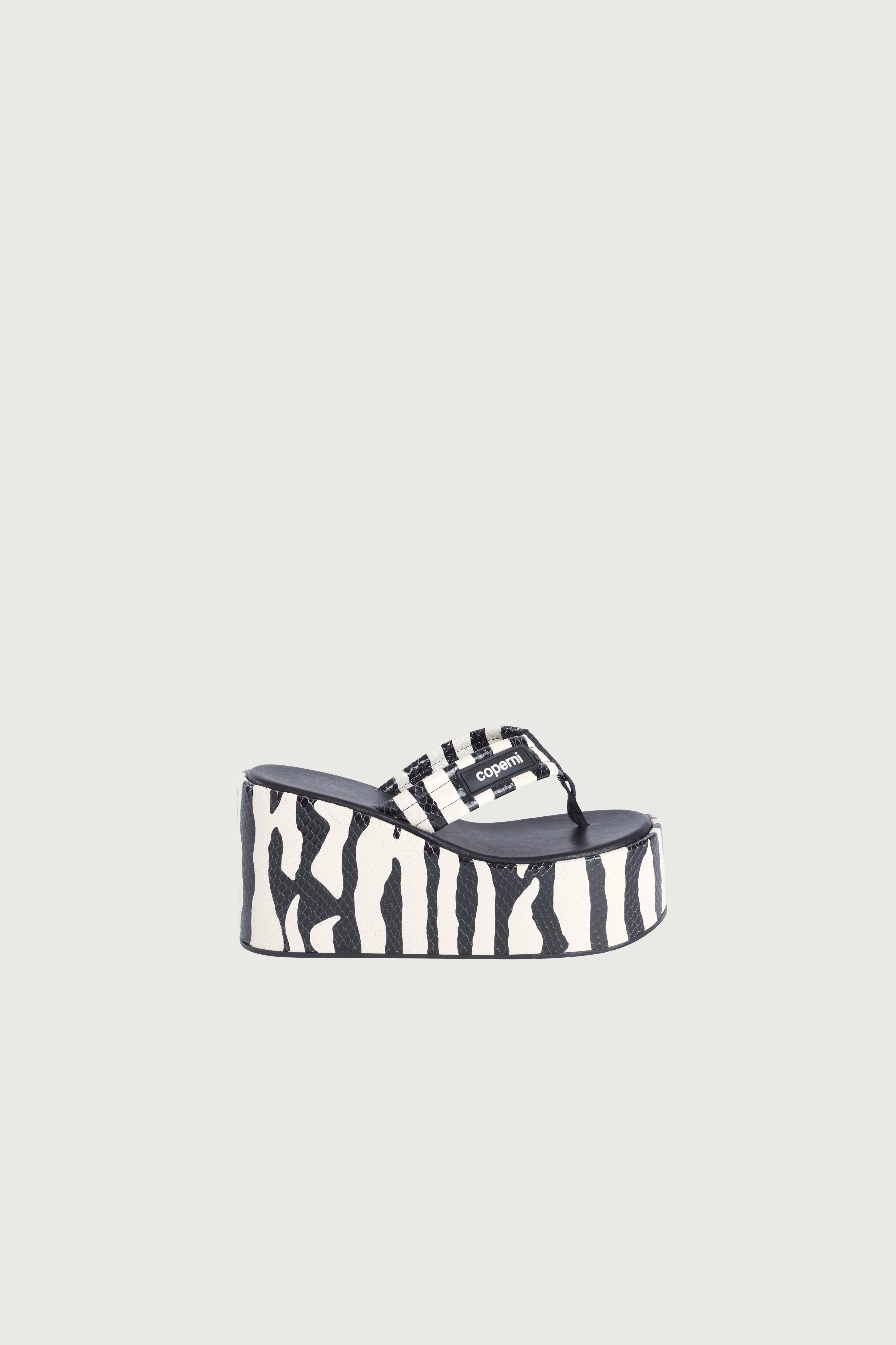 Branded Wedge Sandal - 1