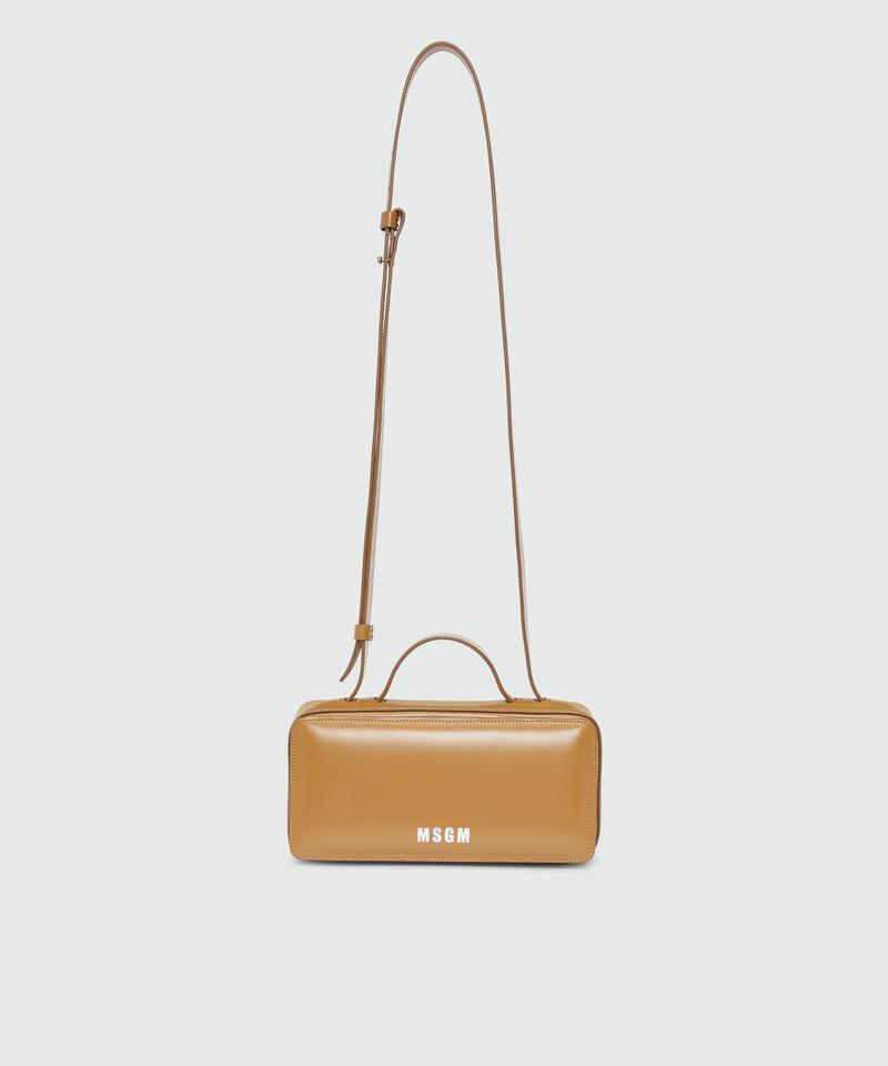 Semi-gloss leather MSGM handbag 1