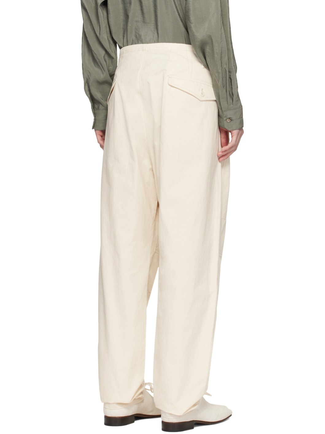 Off-White Maxi Trousers - 3