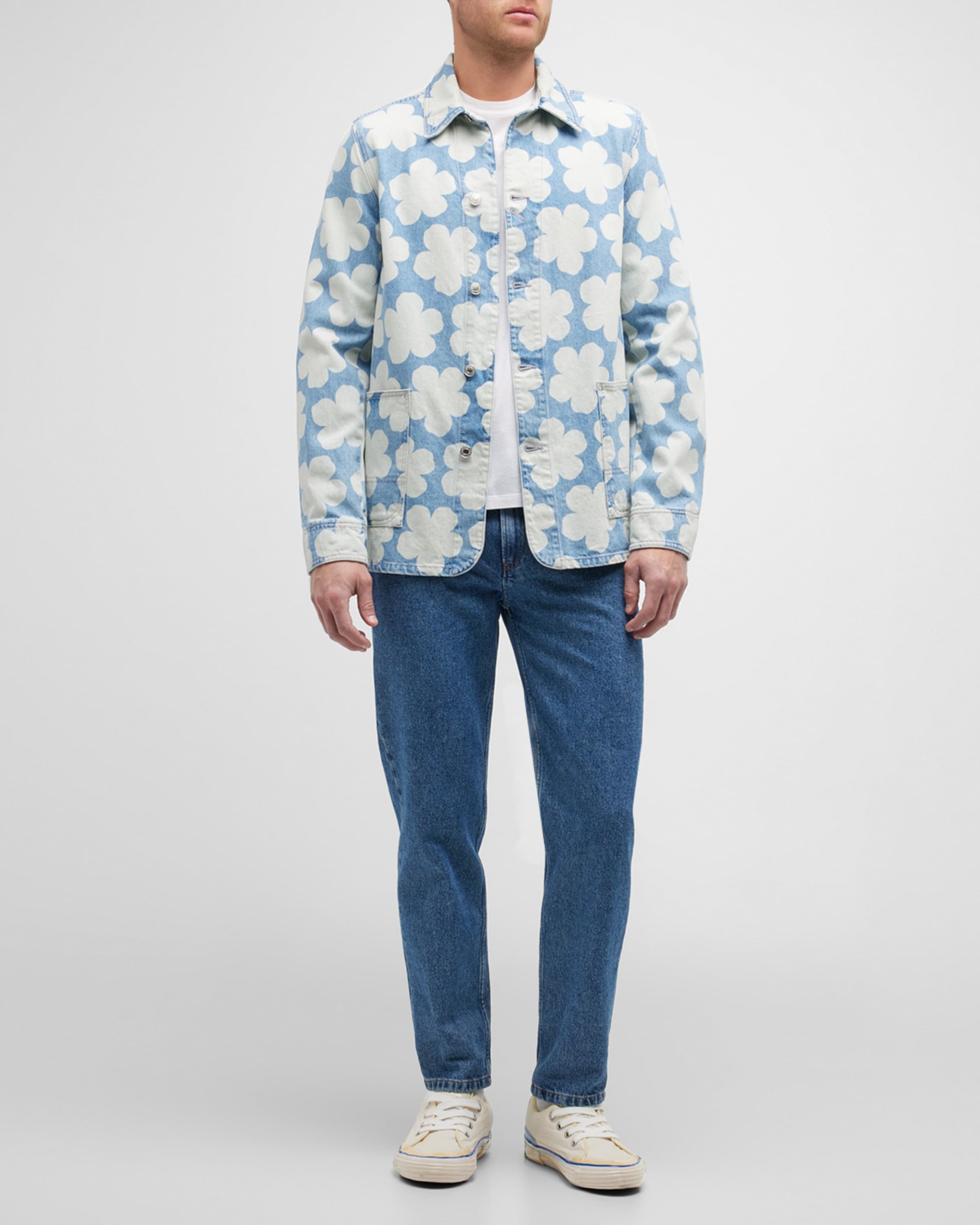 KENZO 'Hana Dots' denim workwear jacket | REVERSIBLE