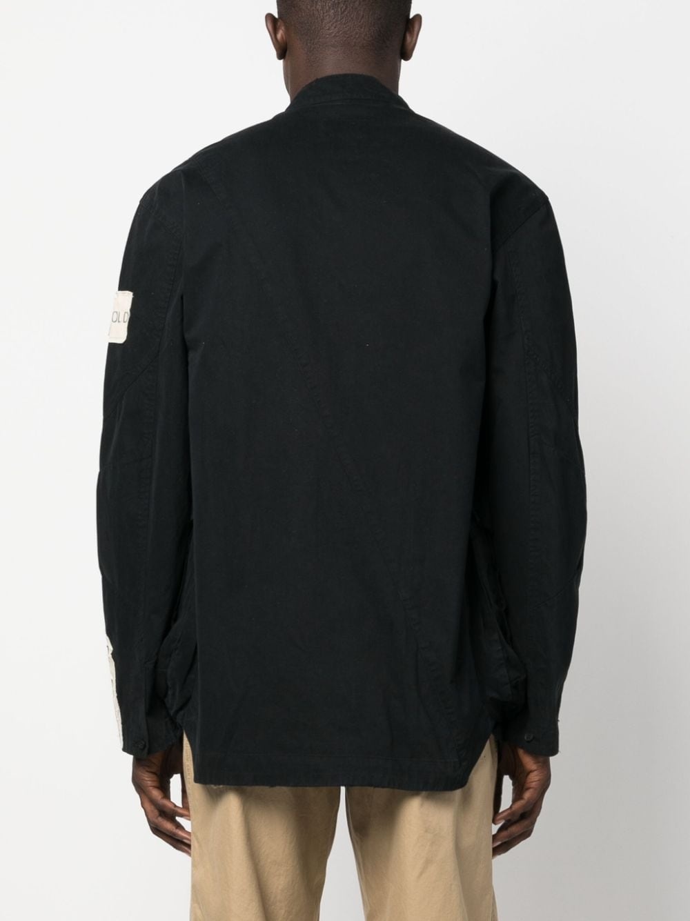 Ando logo-plaque cargo shirt - 4