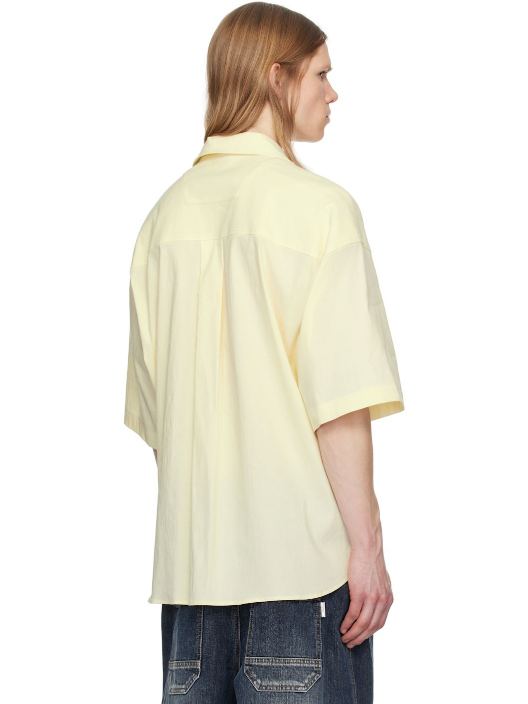 Juun. J Off-White Linen Shirt - 3