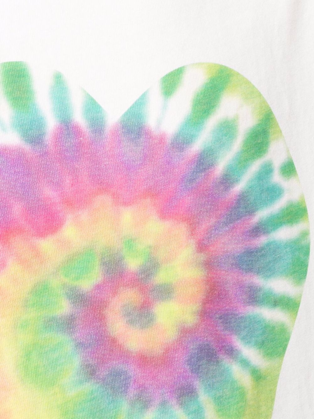 heart tie-dye print T-shirt - 5