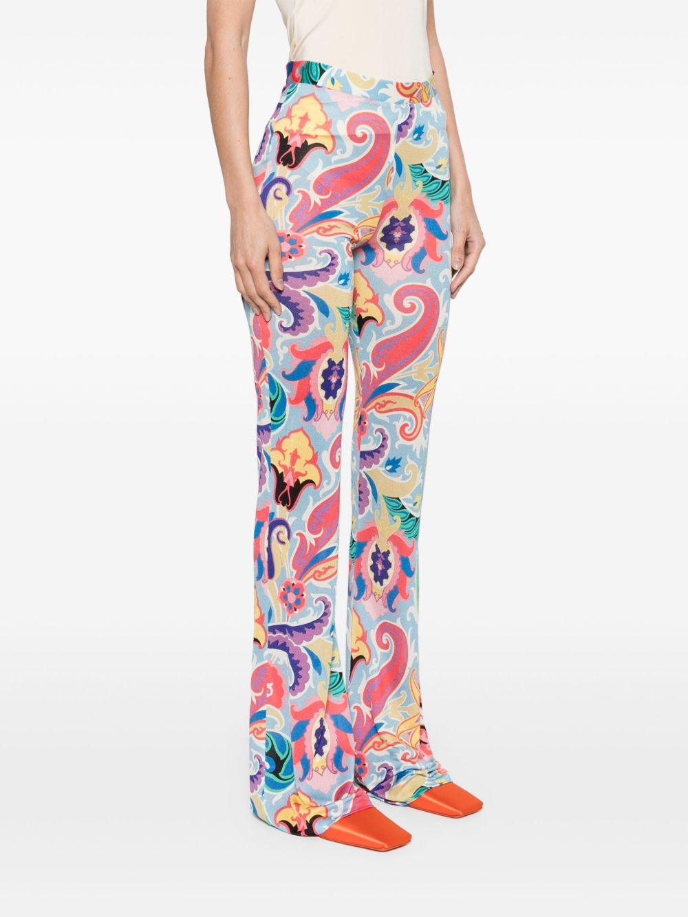 paisley-print trousers - 3
