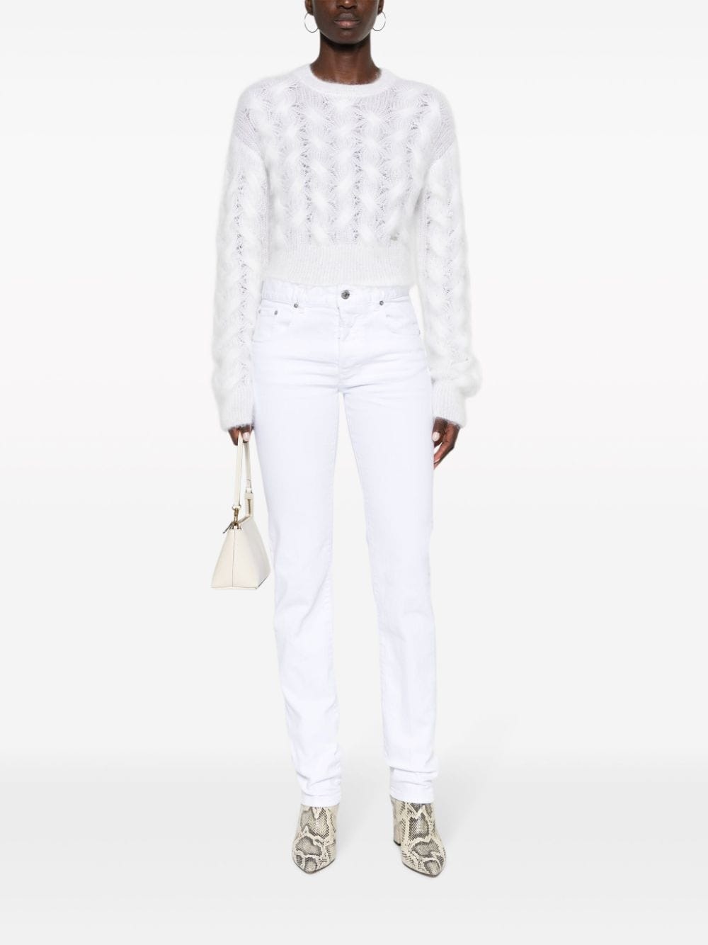 brushed mohair-blend jumper - 2