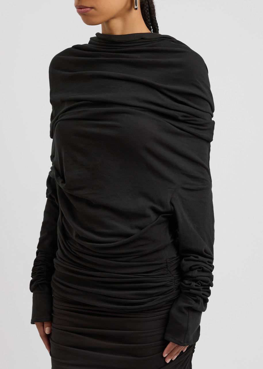 Entire Studios Bound Draped Stretch-cotton top - 2