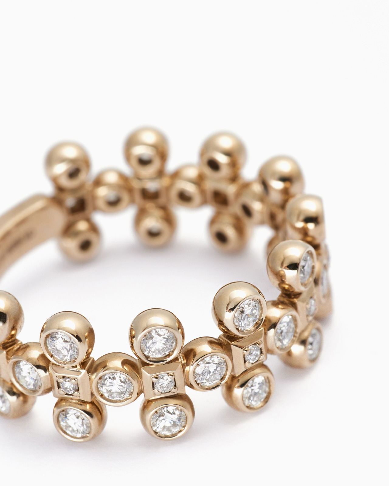 18K GOLD AND DIAMOND GIOIA RING - 2