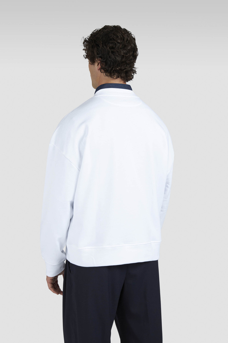 COTTON FLEECE SWEATSHIRT WITH SHARK PRINT 3