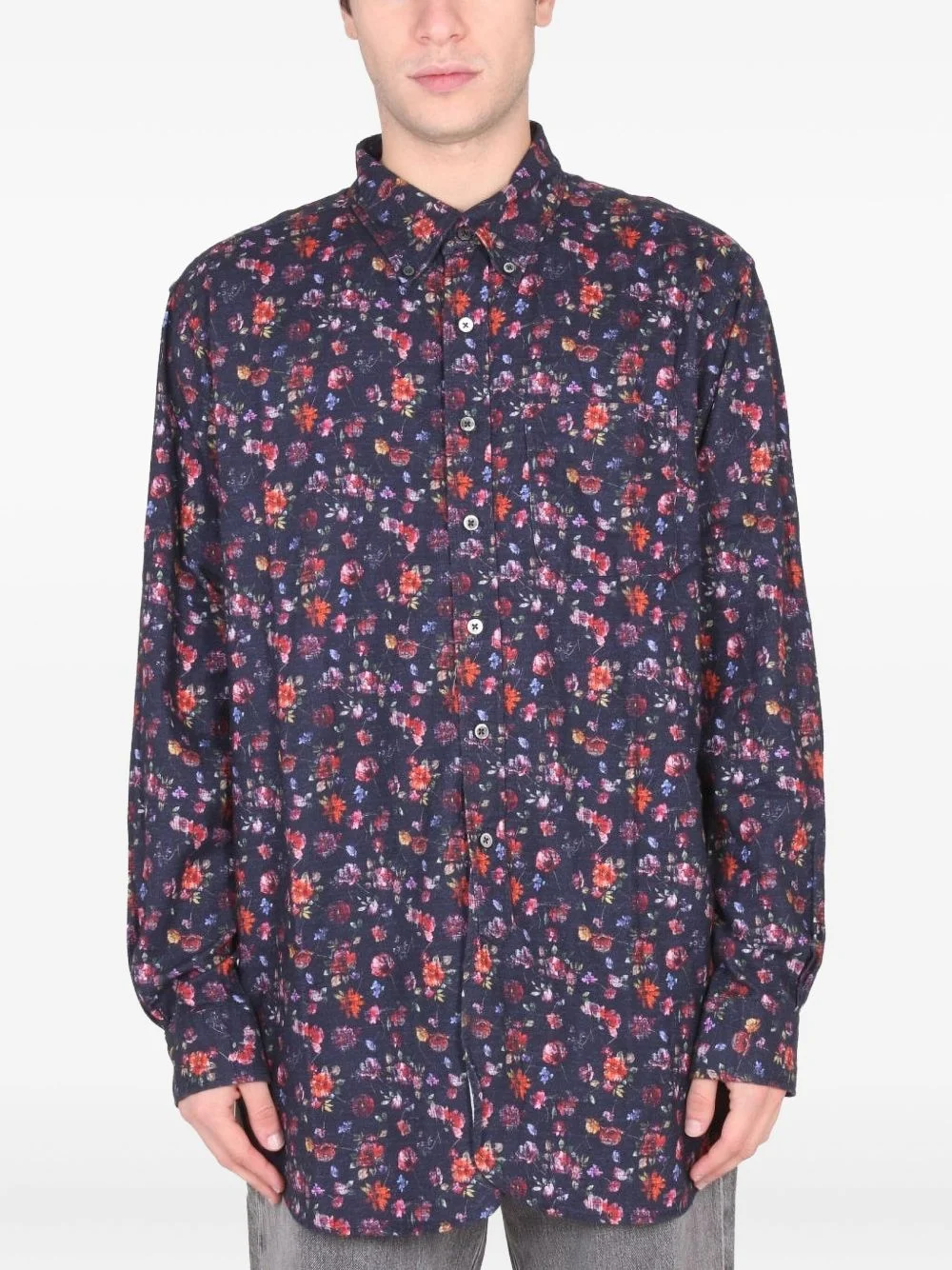 floral-print shirt - 1
