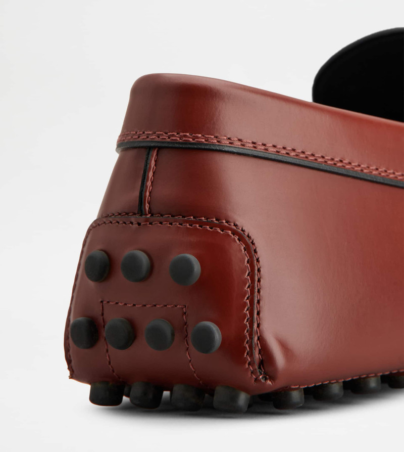 GOMMINO LOAFERS IN LEATHER - BURGUNDY 5
