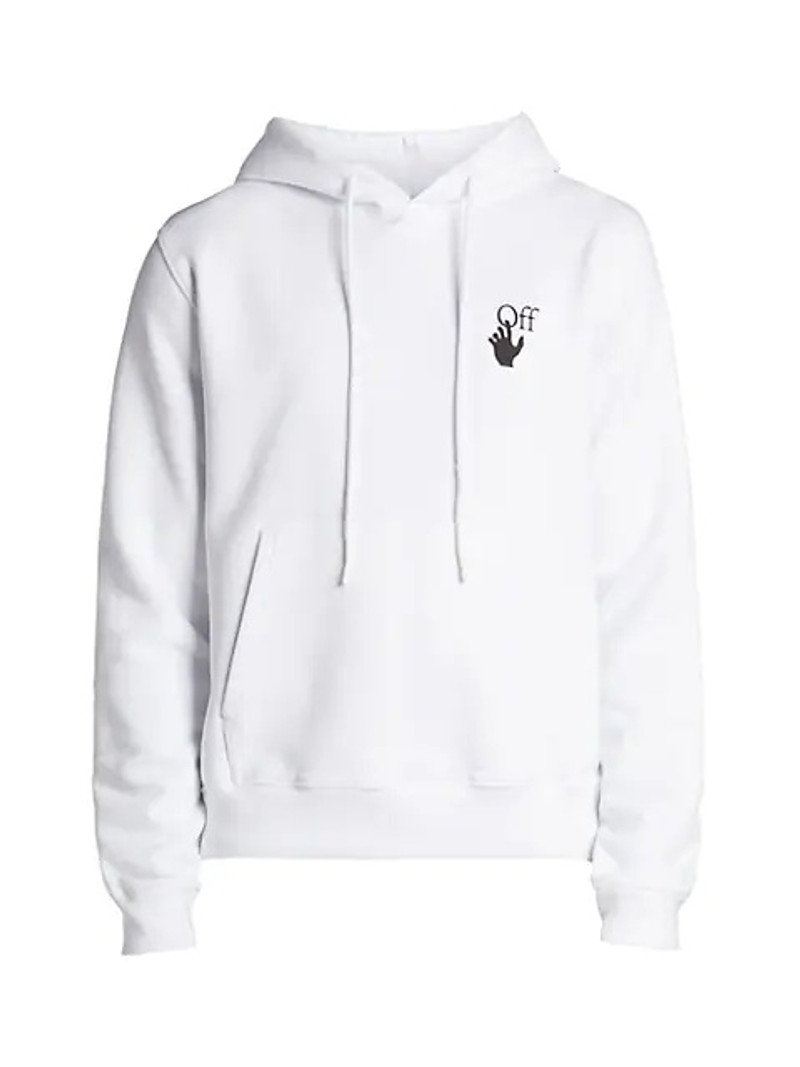White Bubble Arrow Skate Hoodie - 1