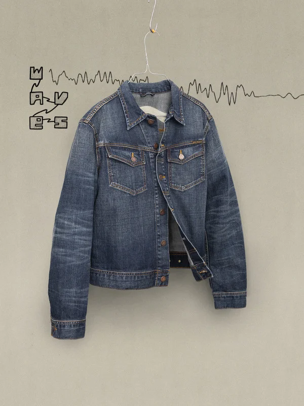 Conny Denim Jacket Big Wave Blue - 1