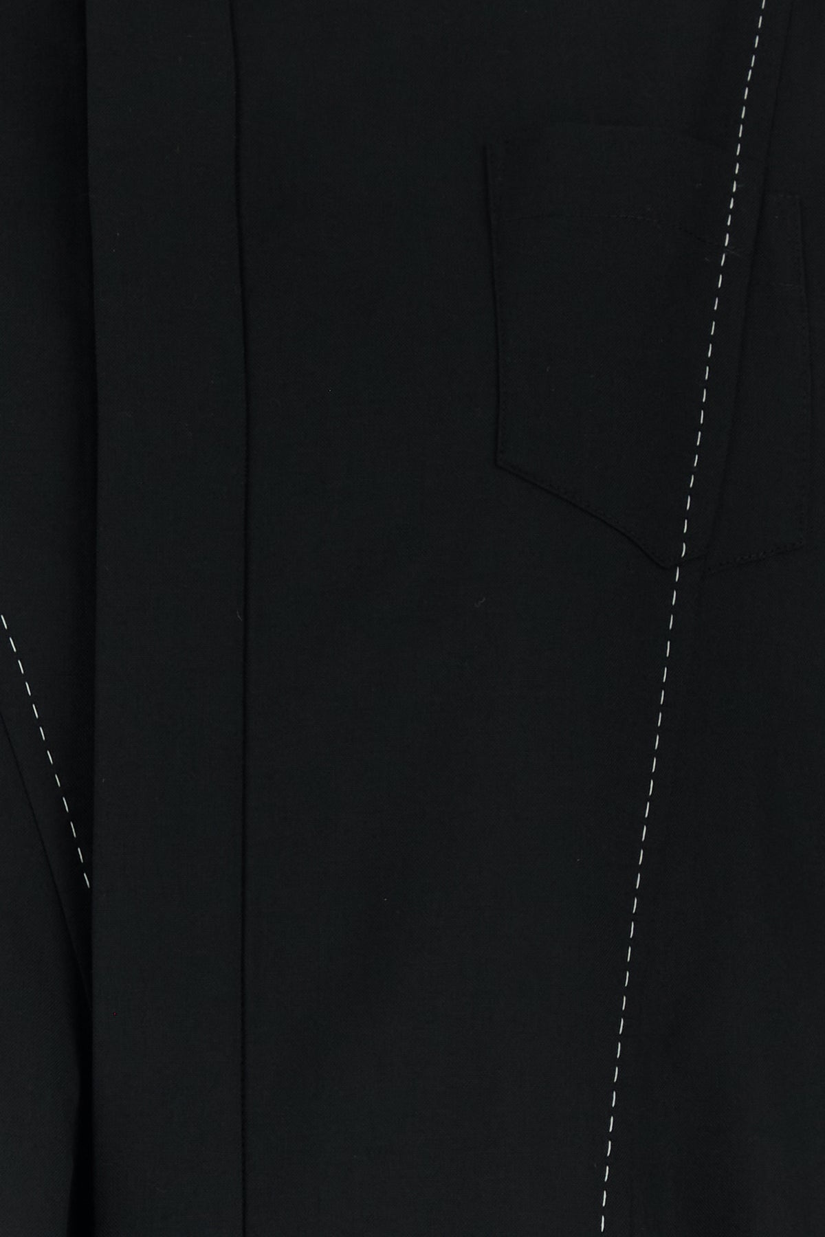 Black polyester blend shirt - 3
