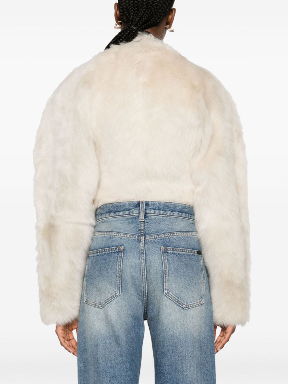 high-waist wide-leg jeans - 4