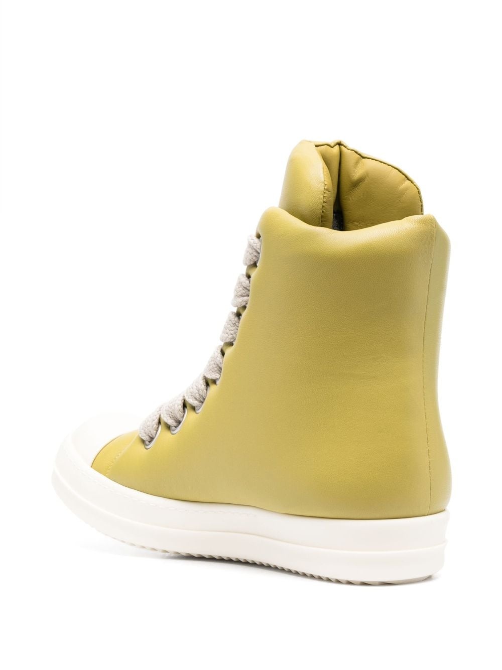 high-top padded leather sneakers - 3