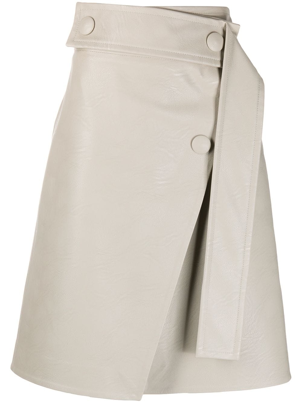 A-line wrap-front skirt - 1