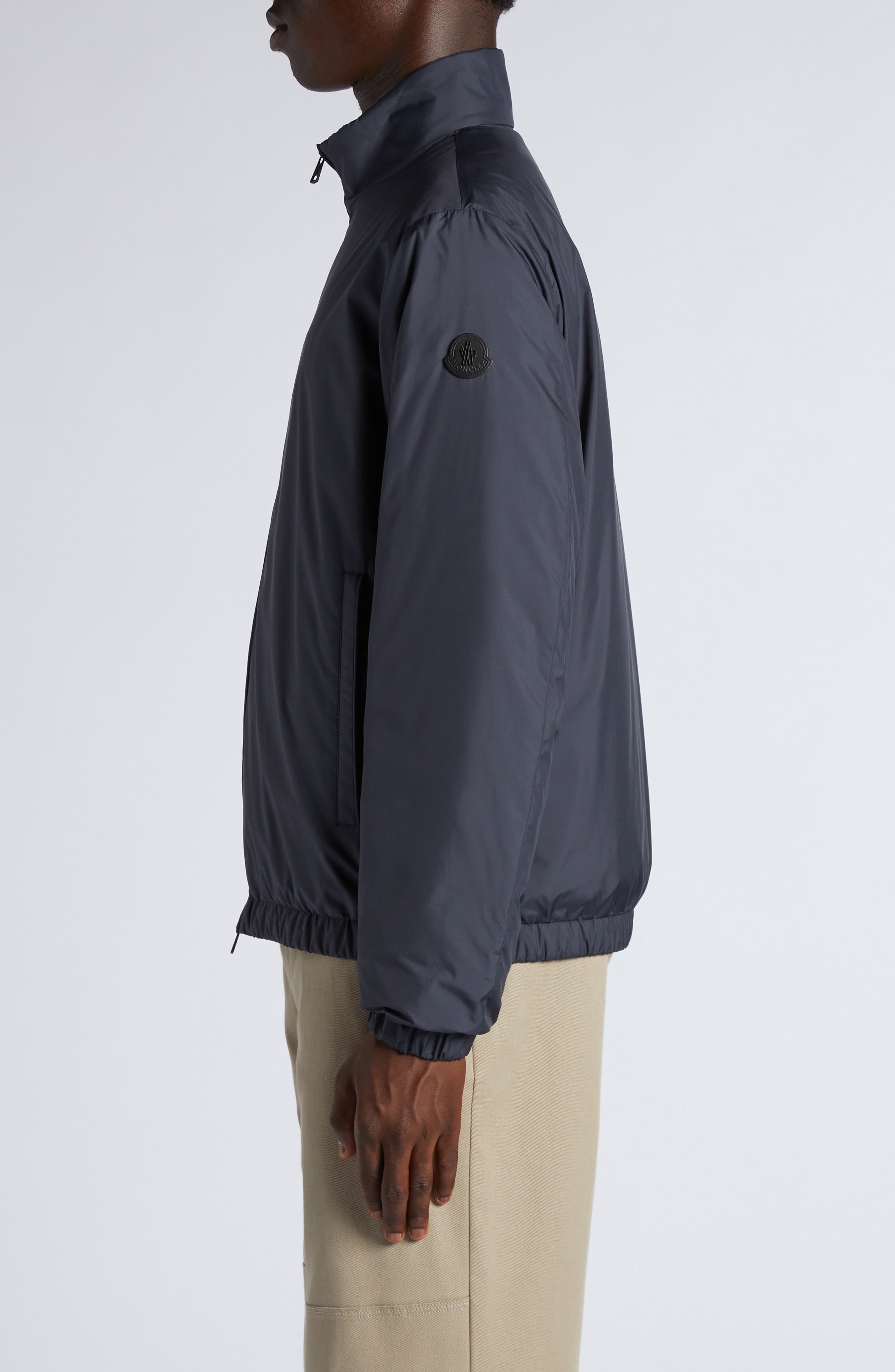 Moncler Berre Wind Resistant Down Jacket in Night Sky at Nordstrom - 4