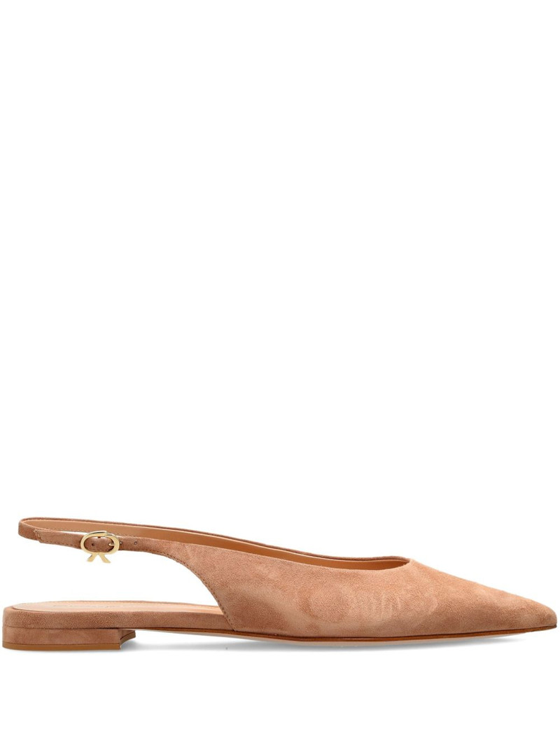 pointed sling-back flat pumps 1