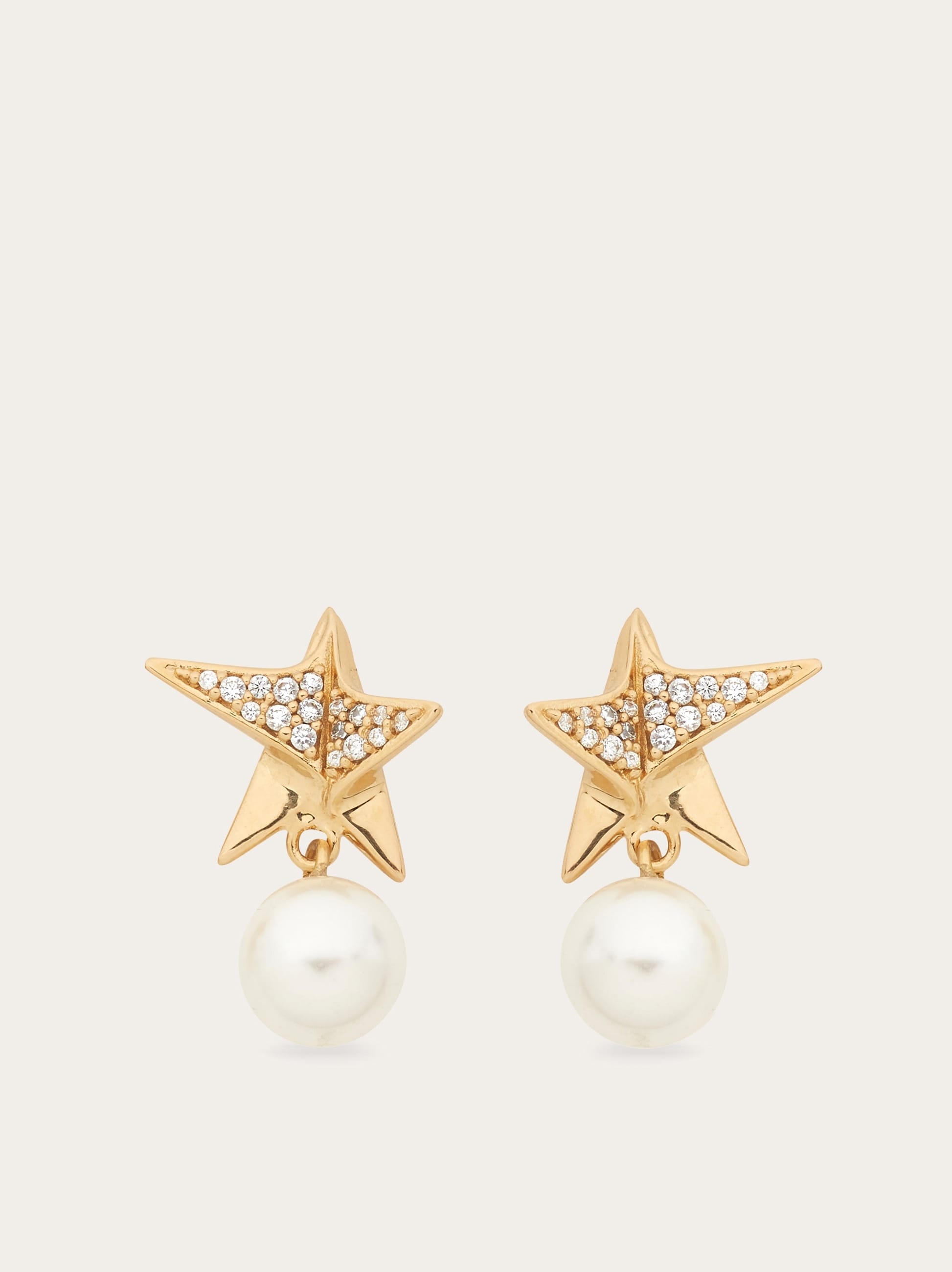 Star earrings with crystals - 1