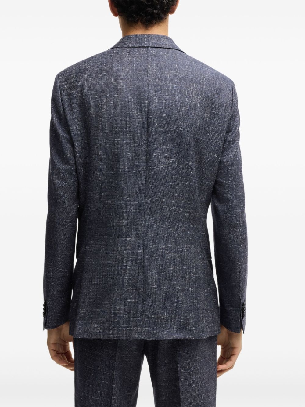 chambray blazer - 4